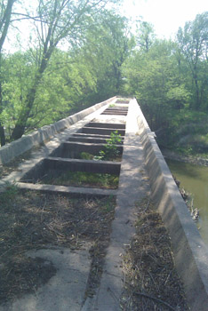 A bridge from the interurban railway