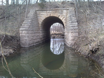 An old, cool stone bridge