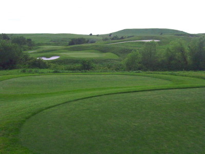 The third hole of the Colbert Hills executive (par three) course