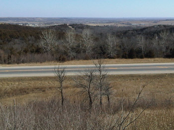 A lovely view from a hill in Kansas.