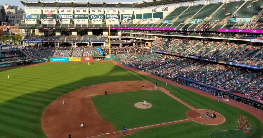 The Cleveland Indians facing off against the Kansas City Royals
