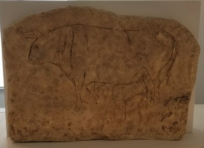 An ancient depiction of (I believe) an Aurochs. Unfortunately, I didn't write down just how ancient,