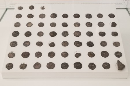 Being on the Mediterranean, there is a long history of trade and coinage in Reggio Calabria. These are coins from 530-520 BC.